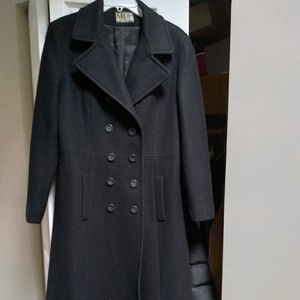 Long Black Wool Coat